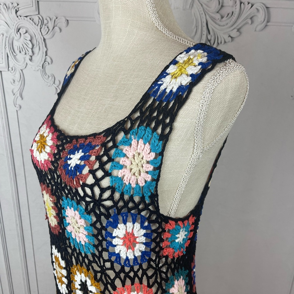 Bohemian Crochet Patchwork Dress - Picture 7 of 10